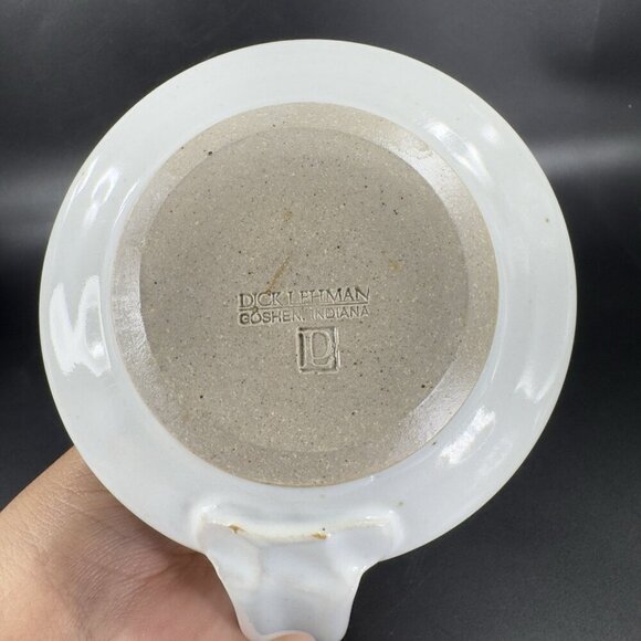 Dick Lehman Studio Art Pottery Oil Lamp Goshen Indiana New Unused Lamp VTG - Picture 7 of 15